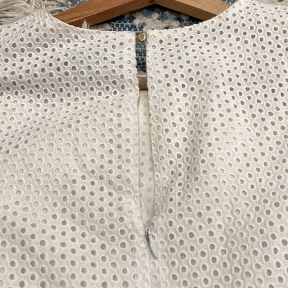 J. Crew Eyelet Dress with Flutter Sleeves - Picture 7 of 8